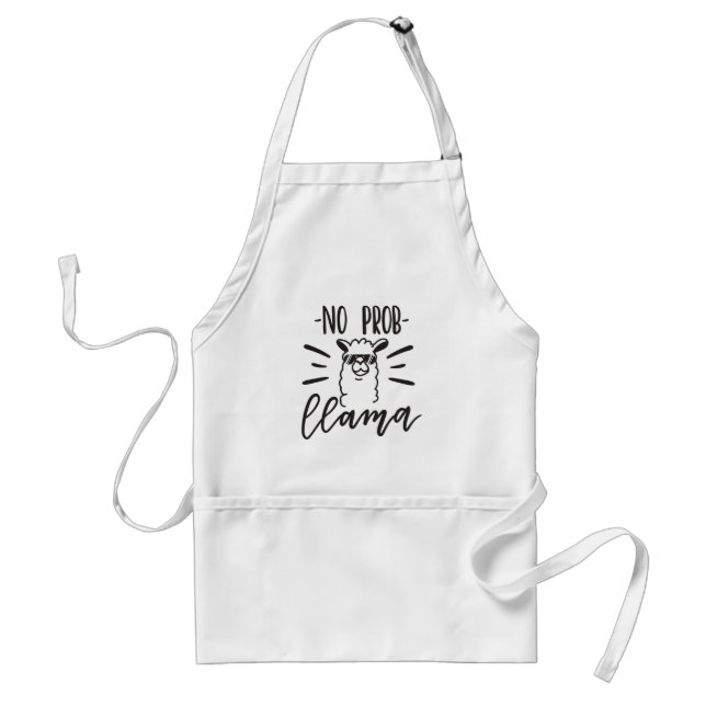 No Prob Llama Design Standard Apron (Front)