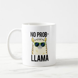 No-Prob-Llama Funny Cool Llama Pun  Coffee Mug