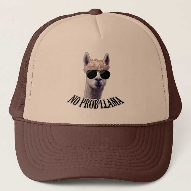 No Prob Llama – Funny humour Trucker Hat (Front)