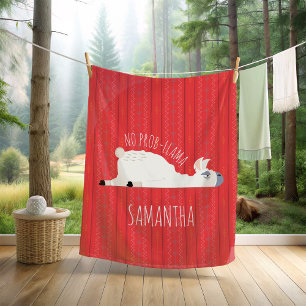 No Prob-Llama Funny Llama Blanket