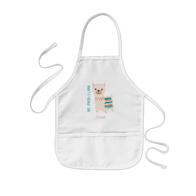 No Prob-Llama Kids Apron (Front)