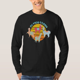 No Prob Llama Mens Women Animal Llama Retro T-Shirt