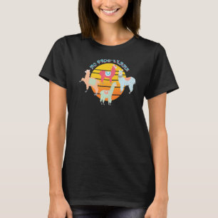 No Prob Llama Mens Women Animal Llama Retro T-Shirt