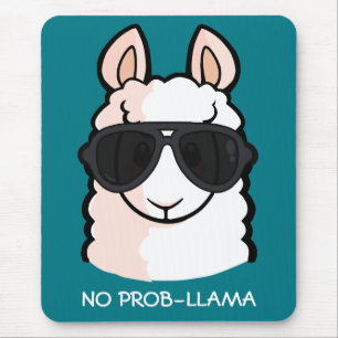 No Prob-Llama Mouse Pad