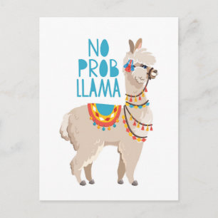 No Prob Llama Postcard