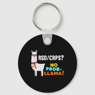 No Prob-llama Rsd Crps Warrior Survivor Awareness Key Ring