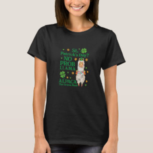 No Prob Llama St Patrick's Day Alpaca Green Beer D T-Shirt