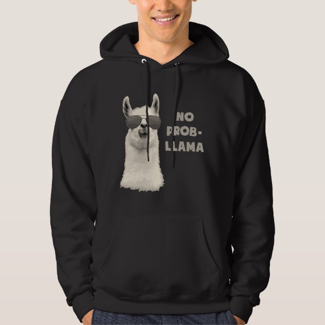 No Problem Llama Hoodie (Front)