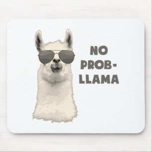 No Problem Llama Mouse Pad