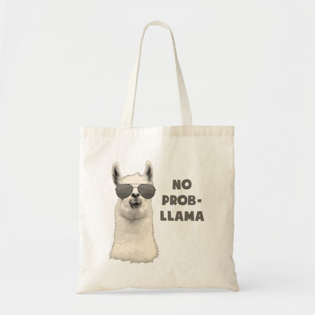 No Problem Llama Tote Bag (Front)