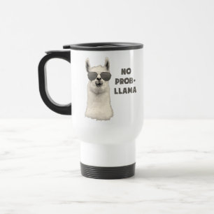 No Problem Llama Travel Mug