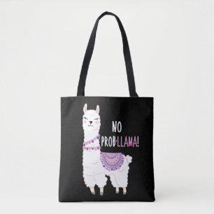 No Probllama Llama Tote Bag