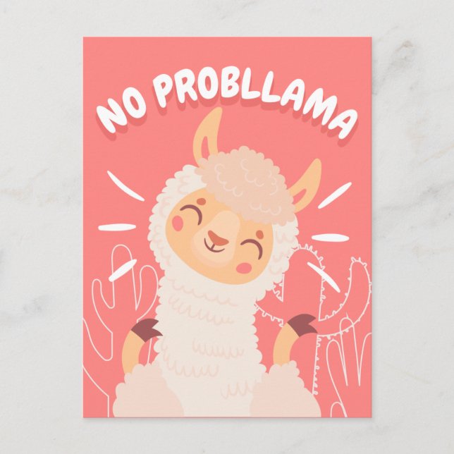 No ProbLlama Postcard (Front)