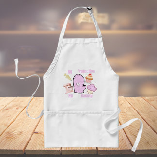 "No protection No Baking" Funny Baking Standard Apron