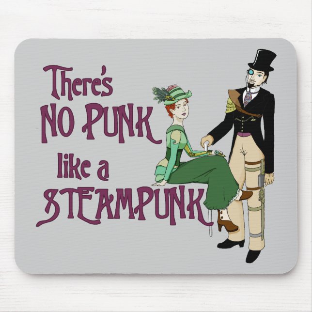 No punk like a steampunk mouse pad (Front)
