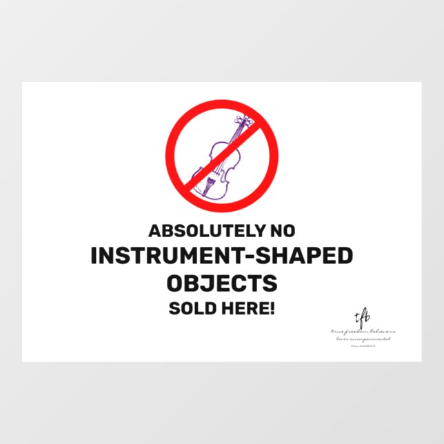 No Purple Violins Local Music Store (Sheet)