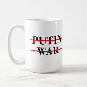 No putin no war coffee mug