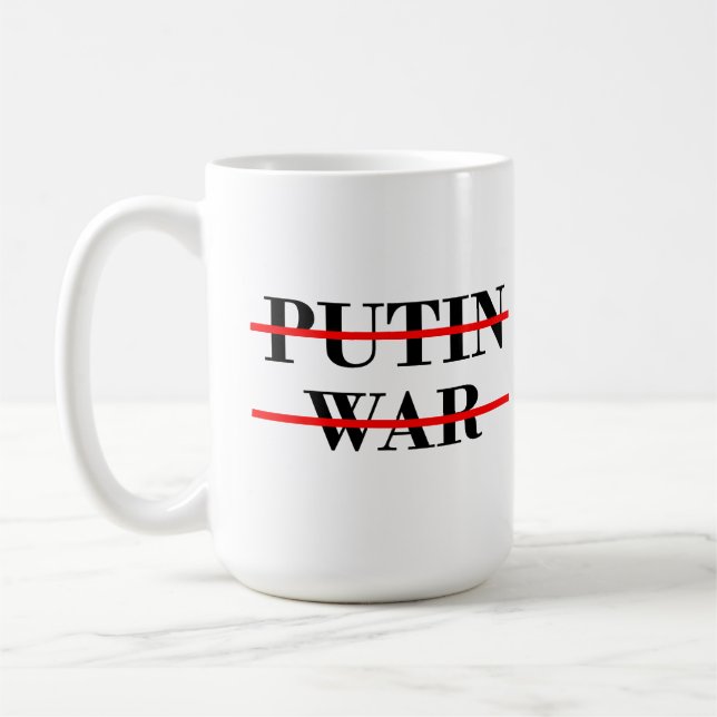 No putin no war coffee mug (Left)