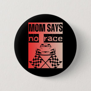 No Race Sticker  6 Cm Round Badge