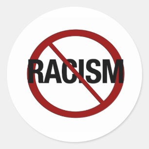 No Racism Classic Round Sticker