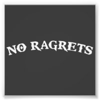 No Ragrets Mispelled Regrets Tattoo
