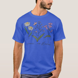 No Rain No Flowers Blossom Wildflower Motivation G T-Shirt