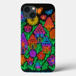 No Rain No Flowers Neon Phone Case