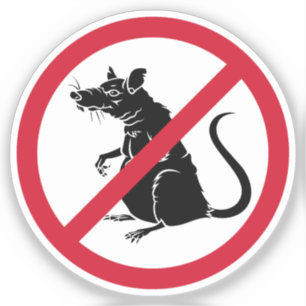 No Rats Forbidden Sign