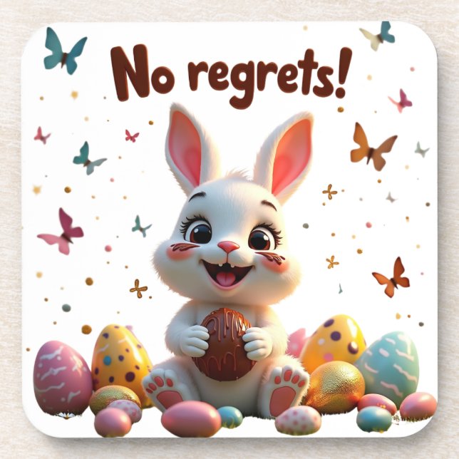 No regrets! coaster (Front)