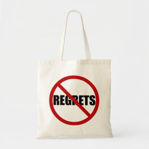 No Regrets Icon Canvas Tote Bag