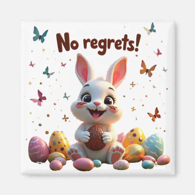 No regrets! magnet (Front)
