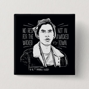 No Rest For The Wicked 15 Cm Square Badge