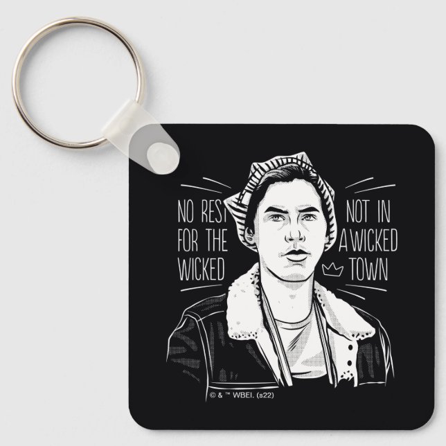No Rest For The Wicked Key Ring (Front)