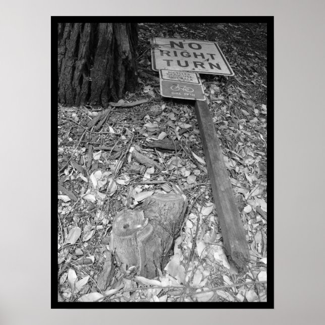 no right turn poster (Front)