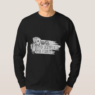 No River No Fish Poker Texas Hold Em Casino Gamble T-Shirt
