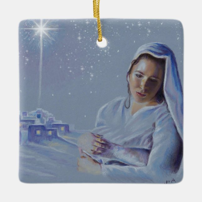No Room At the Inn Christmas Ornament (Front)