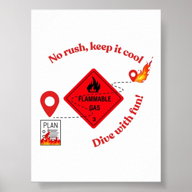 No Rush Keep It Cool Trucker Poster (Front)