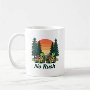 No Rush Turtle Hiking Adventure – Cute Vintage Sun Coffee Mug