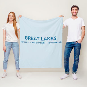 No Salt, No Sharks, No Worries Great Lakes Blanket