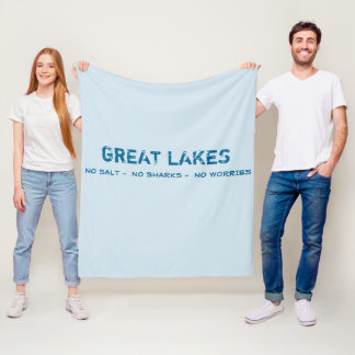 No Salt, No Sharks, No Worries Great Lakes Blanket