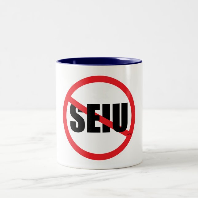 No SEIU Two-Tone Coffee Mug (Center)