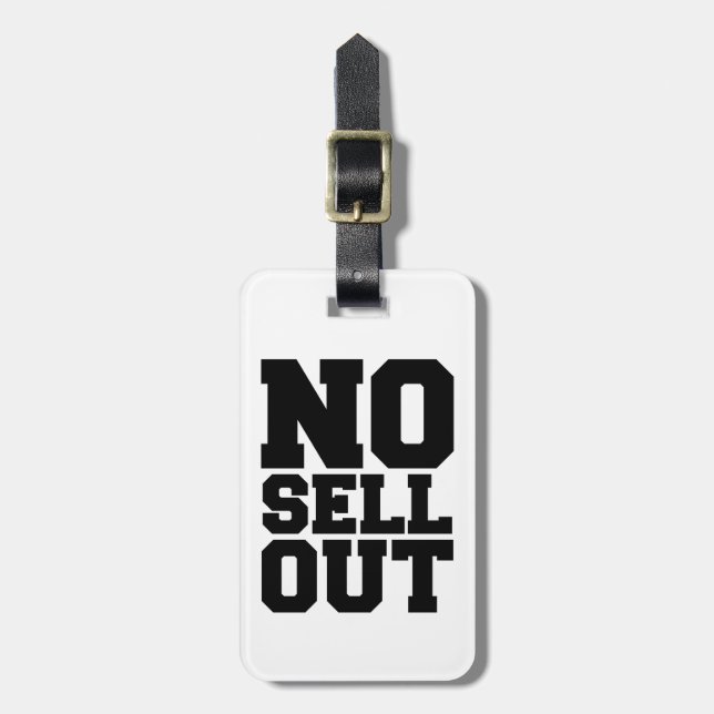 NO SELL OUT LUGGAGE TAG (Front Vertical)