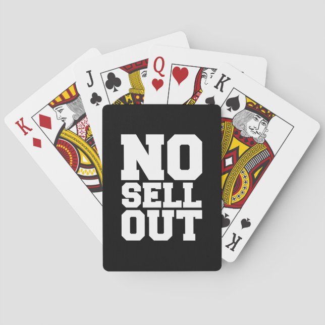 NO SELL OUT PLAYING CARDS (Back)