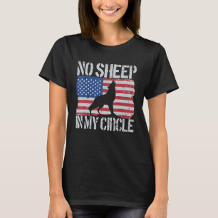 No Sheep In My Circle American Flag No Sheep In My T-Shirt