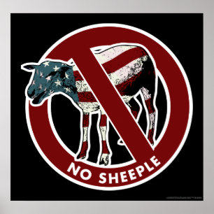 No Sheeple Poster