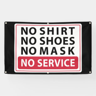 no shirt no shoes no mask no service banner