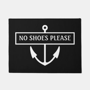 No Shoes Please Dock Mat