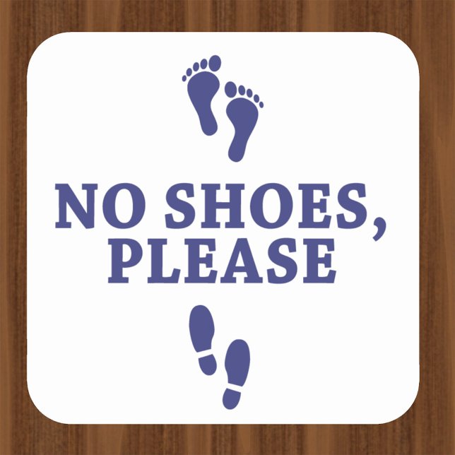 No Shoes Please, with feet sticker (Creator Uploaded)