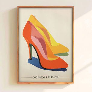No Shoes Print Printable Wall Art Remove Your Shoe