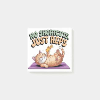 No Shortcuts. Just Reps Post-it Notes